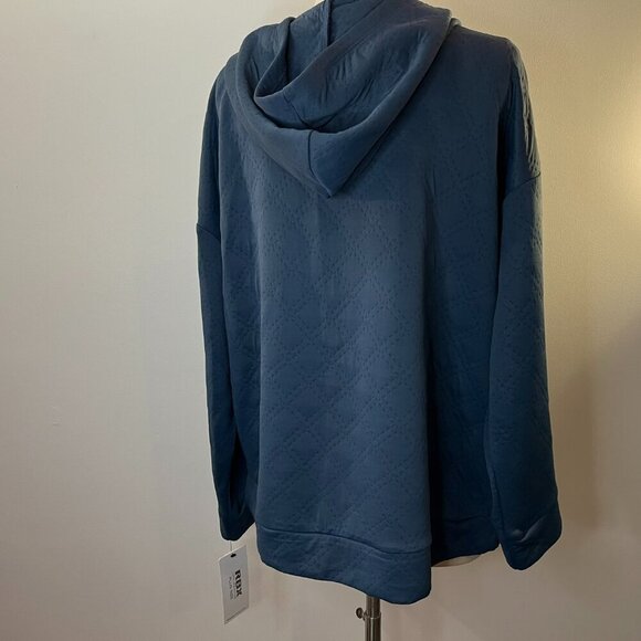 RBX Women's Activewear Blue Hoodie - Size 1X - NWT$68 - Picture 3 of 4